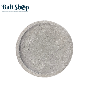 Cobek Batu (tanpa ulekan) diameter 25 cm - Shallow mortar (without pestle)