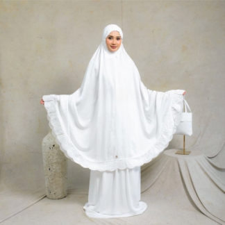 Women BROKEN WHITE Prayer Set with embroidery